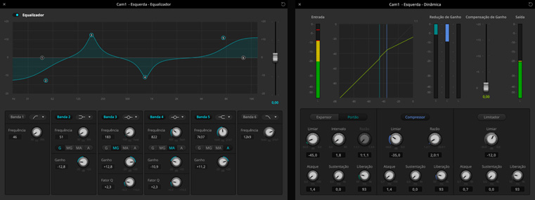 ATEM Software Audio Mixer screens