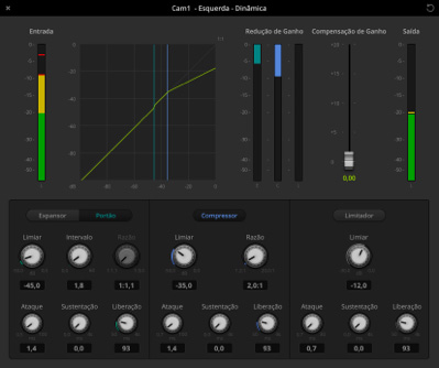 Audio dynamics screenshot