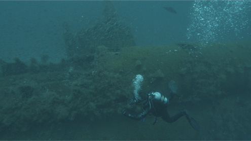 Diver and Submarine