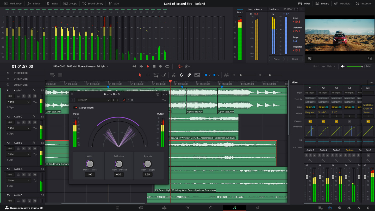 DaVinci Resolve 20 Fairlight Page