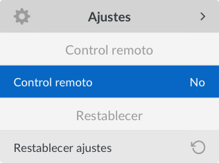Remote Light UI Screen