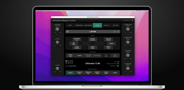 Ultimatte Switcher Screen